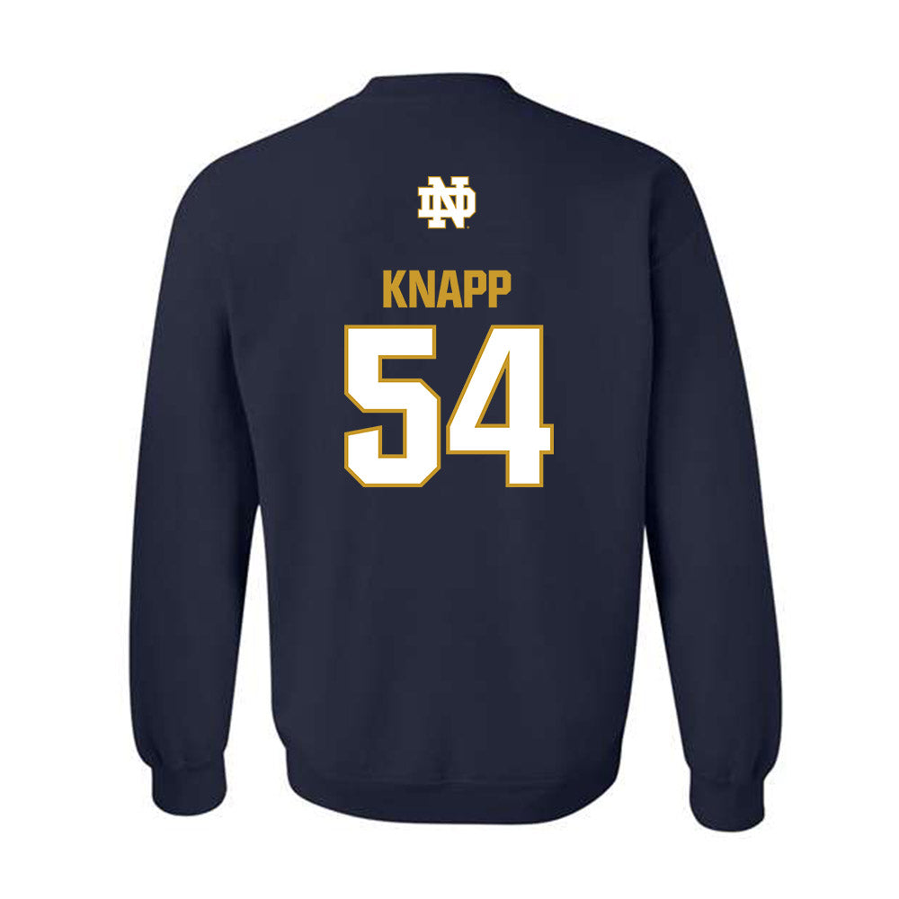 Notre Dame - NCAA Football : Anthonie Knapp - Classic Fashion Shersey Crewneck Sweatshirt-1