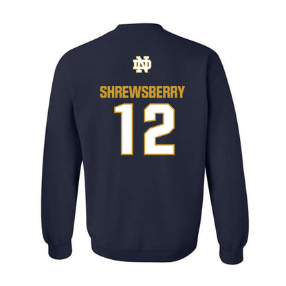 Notre Dame - NCAA Men's Basketball : Nick Shrewsberry - Classic Fashion Shersey Crewneck Sweatshirt-1