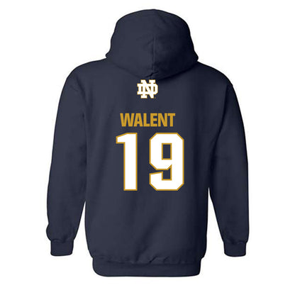Notre Dame - NCAA Men's Soccer : Vlad Walent - Classic Fashion Shersey Hooded Sweatshirt-1