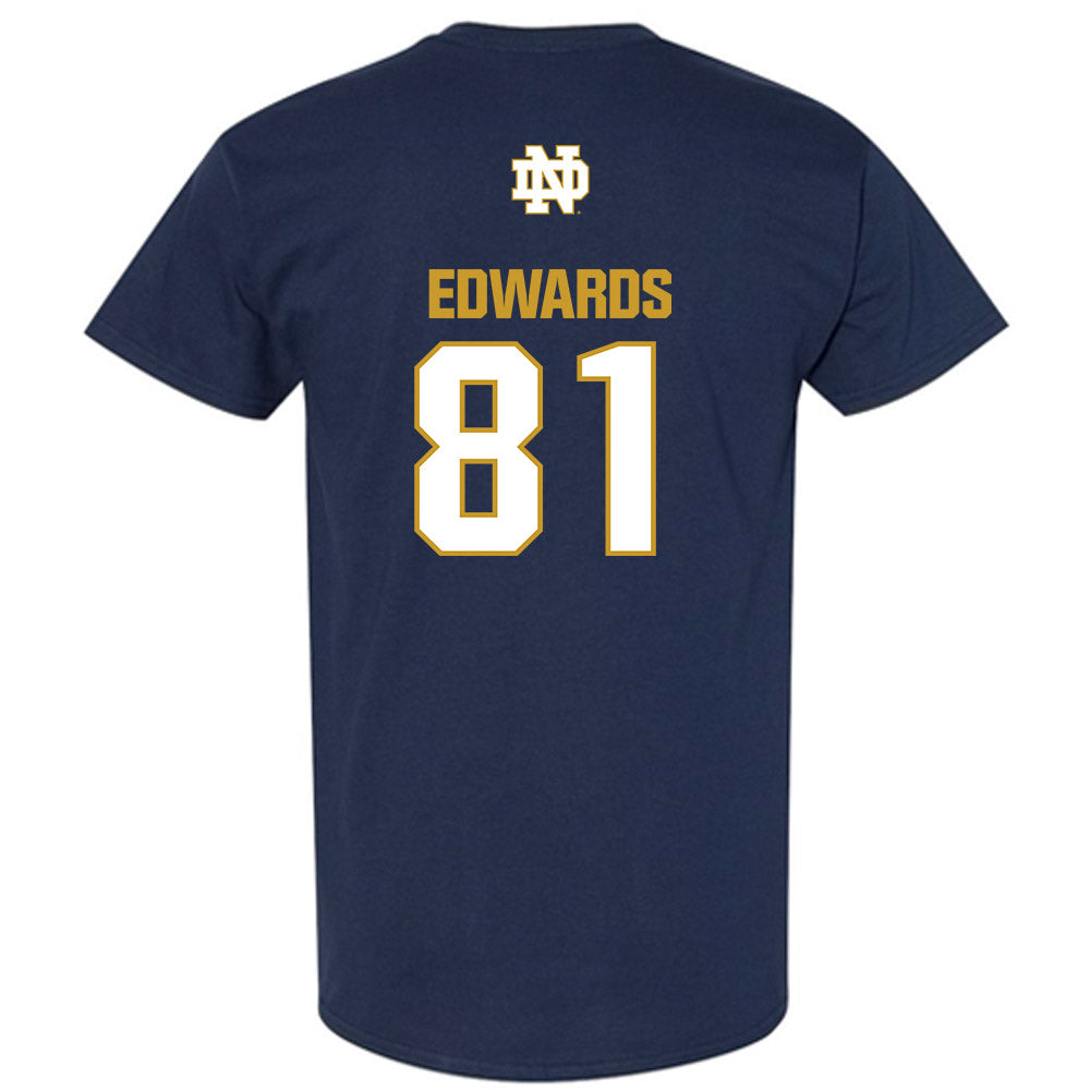 Notre Dame - NCAA Men's Ice Hockey : Beckham Edwards - Classic Fashion Shersey T-Shirt-1