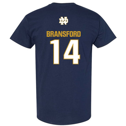 Notre Dame - NCAA Women's Basketball : Kk Bransford - Classic Fashion Shersey T-Shirt-1