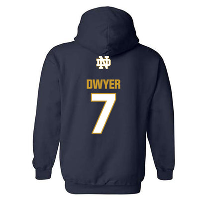 Notre Dame - NCAA Women's Lacrosse : Maeve Dwyer - Classic Fashion Shersey Hooded Sweatshirt-1