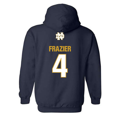 Notre Dame - NCAA Football : Bubba Frazier - Classic Fashion Shersey Hooded Sweatshirt-1