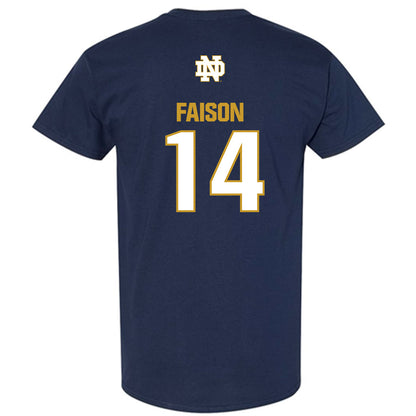 Notre Dame - NCAA Men's Lacrosse : Jordan Faison - Classic Fashion Shersey T-Shirt-1