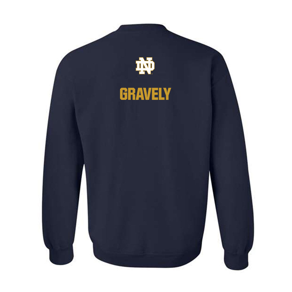 Notre Dame - NCAA Baseball : Warren Gravely - Classic Fashion Shersey Crewneck Sweatshirt-1