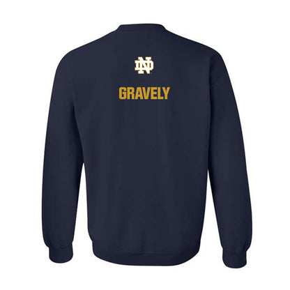 Notre Dame - NCAA Baseball : Warren Gravely - Classic Fashion Shersey Crewneck Sweatshirt-1