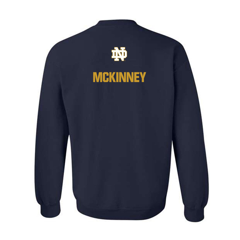 Notre Dame - NCAA Football : D.J. Mckinney - Classic Fashion Shersey Crewneck Sweatshirt-1