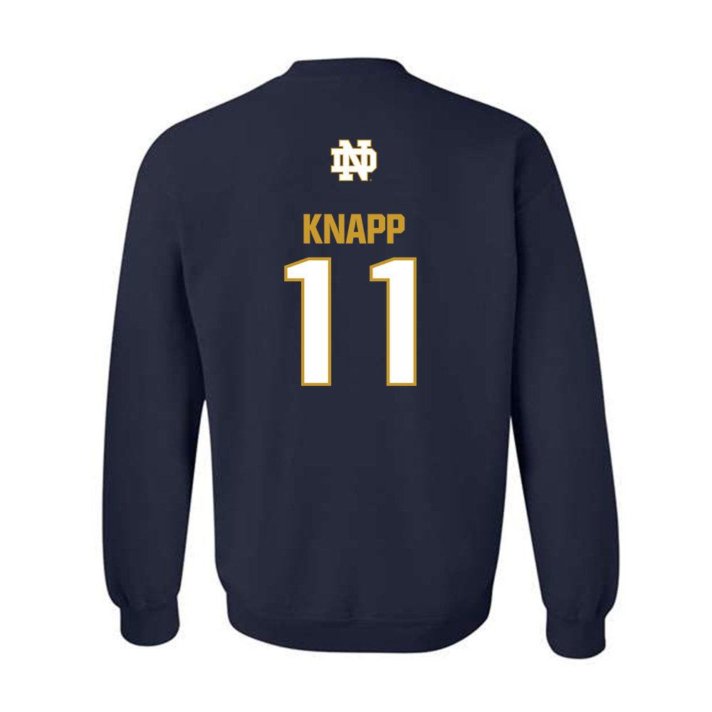 Notre Dame - NCAA Women's Soccer : Tessa Knapp - Classic Fashion Shersey Crewneck Sweatshirt-1