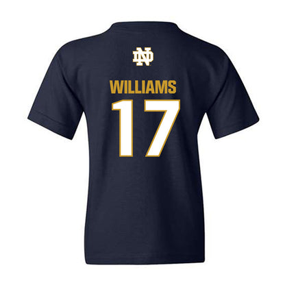 Notre Dame - NCAA Football : Cam Williams - Classic Fashion Shersey Youth T-Shirt-1