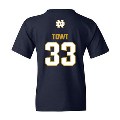 Notre Dame - NCAA Men's Basketball : Carson Towt - Classic Fashion Shersey Youth T-Shirt-1