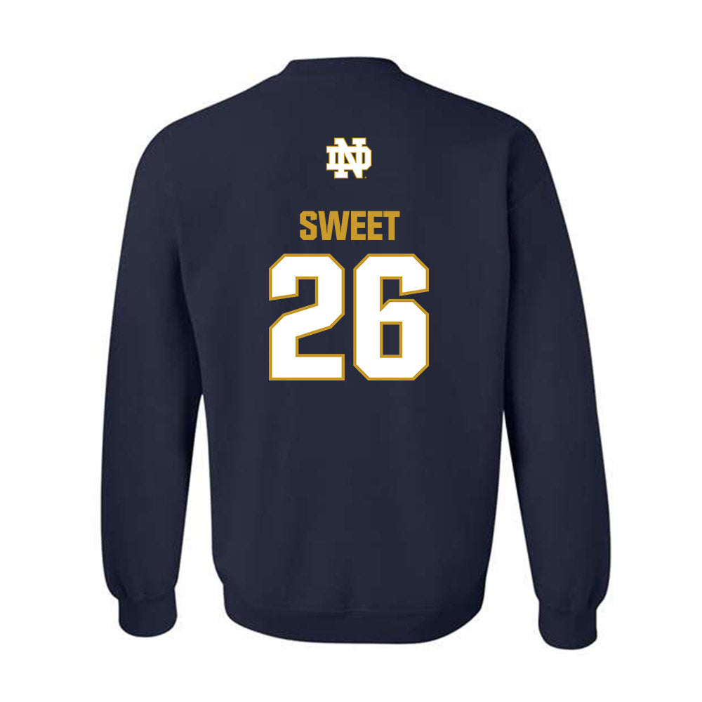 Notre Dame - NCAA Softball : Tenley Sweet - Classic Fashion Shersey Crewneck Sweatshirt-1