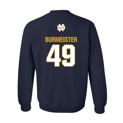 Notre Dame - NCAA Men's Lacrosse : Ben Burmeister - Classic Fashion Shersey Crewneck Sweatshirt-1