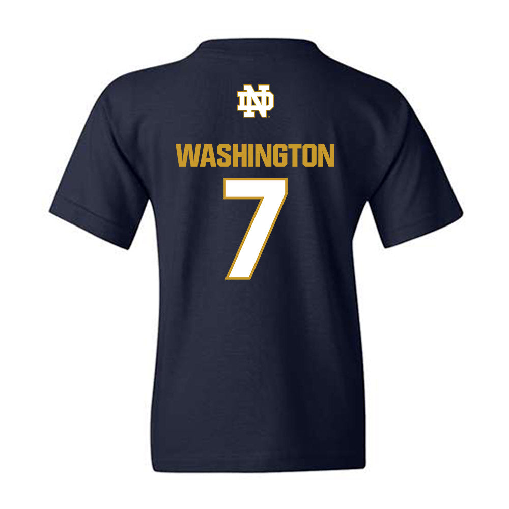 Notre Dame - NCAA Football : Tyrus Washington - Classic Fashion Shersey Youth T-Shirt-1