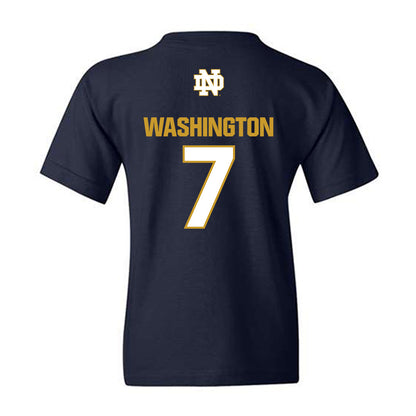 Notre Dame - NCAA Football : Tyrus Washington - Classic Fashion Shersey Youth T-Shirt-1