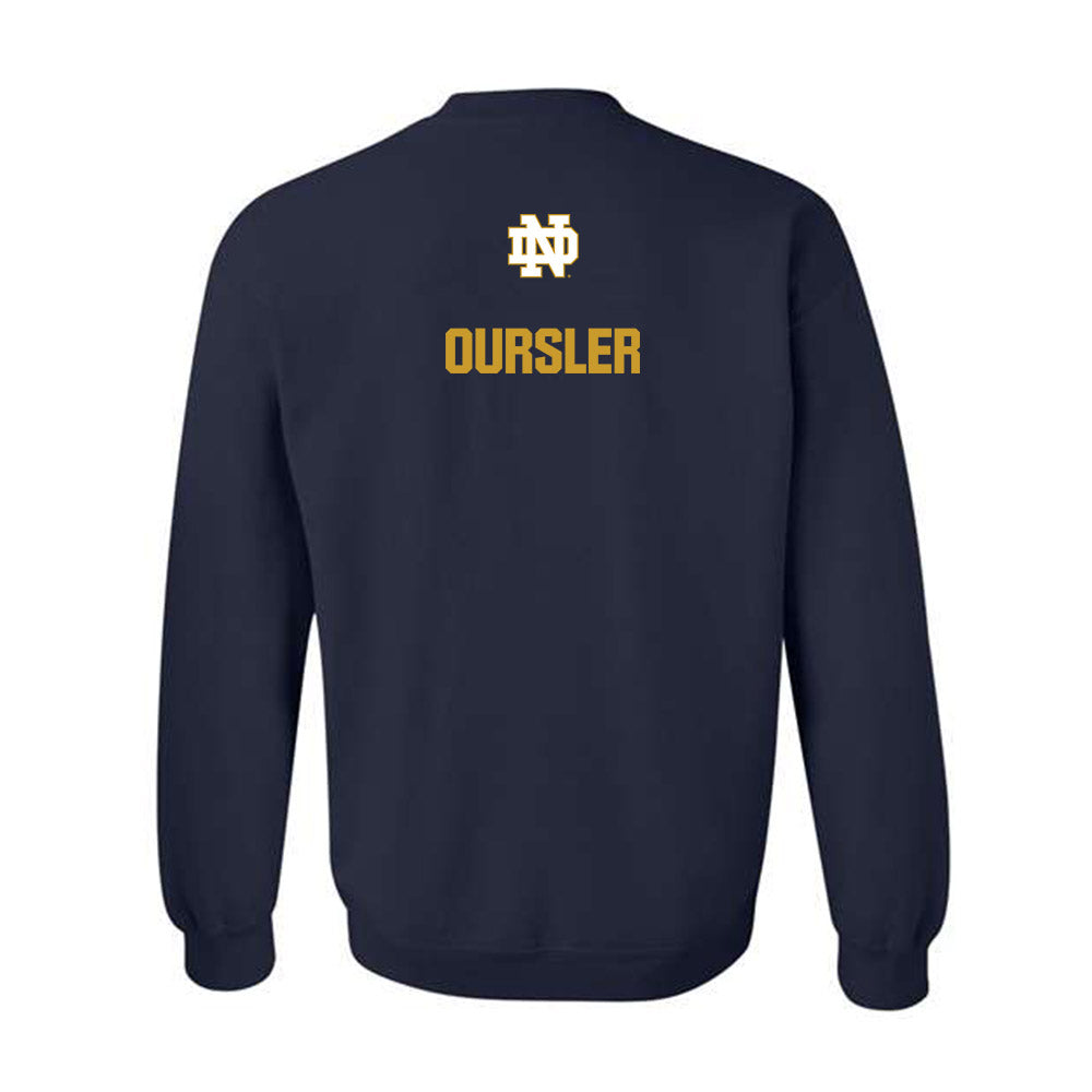 Notre Dame - NCAA Men's Fencing : Jack Oursler - Classic Fashion Shersey Crewneck Sweatshirt-1