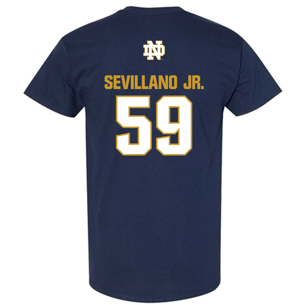 Notre Dame - NCAA Football : Sean Sevillano Jr. - Classic Fashion Shersey T-Shirt-1