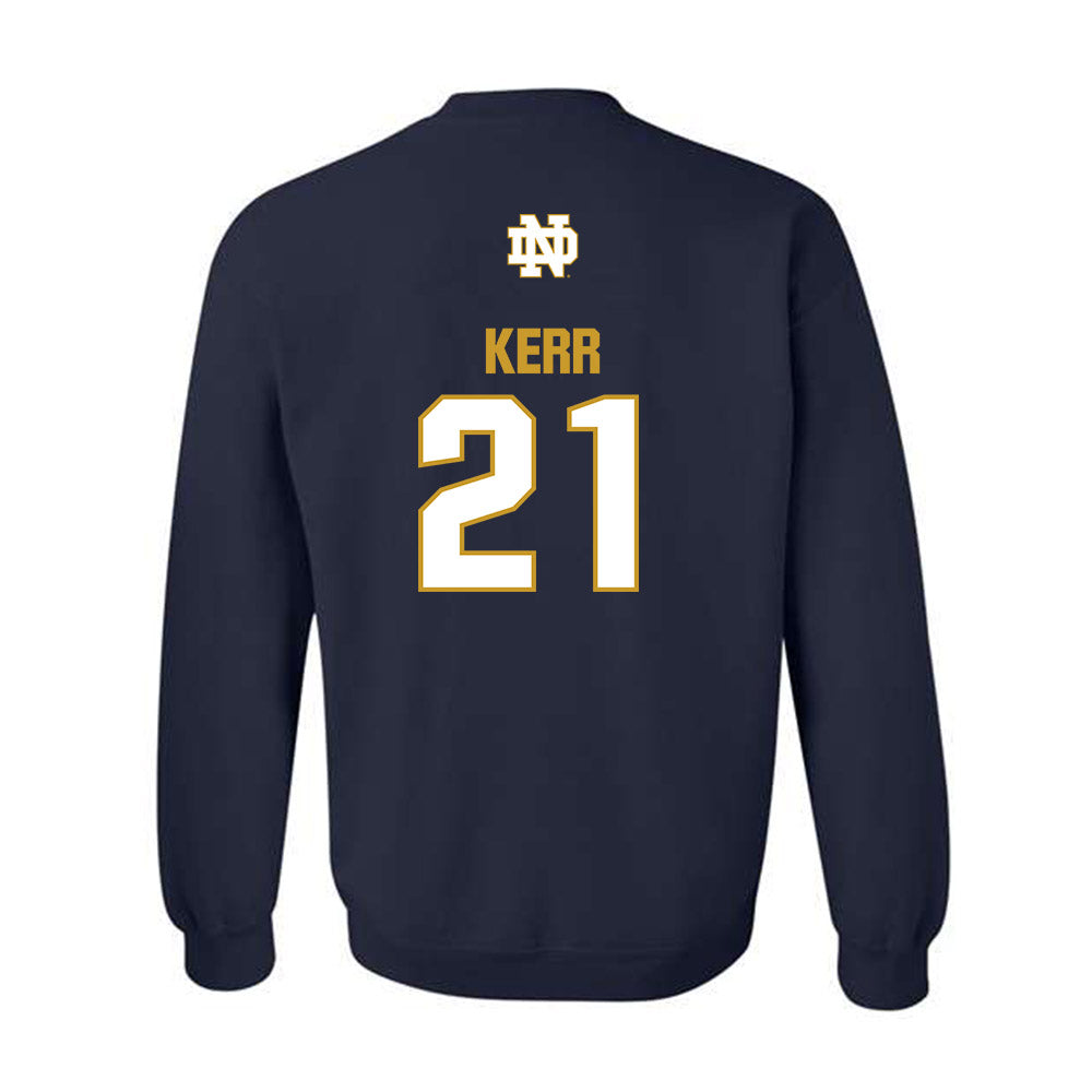 Notre Dame - NCAA Men's Ice Hockey : Jaedon Kerr - Classic Fashion Shersey Crewneck Sweatshirt-1