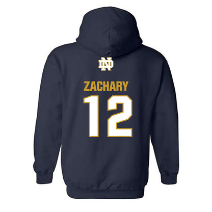 Notre Dame - NCAA Softball : Ava Zachary - Classic Fashion Shersey Hooded Sweatshirt-1