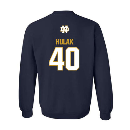 Notre Dame - NCAA Football : Dominik Hulak - Classic Fashion Shersey Crewneck Sweatshirt-1