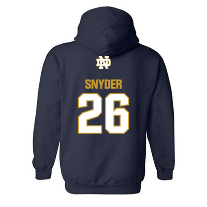 Notre Dame - NCAA Baseball : Garrett Snyder - Classic Fashion Shersey Hooded Sweatshirt-1