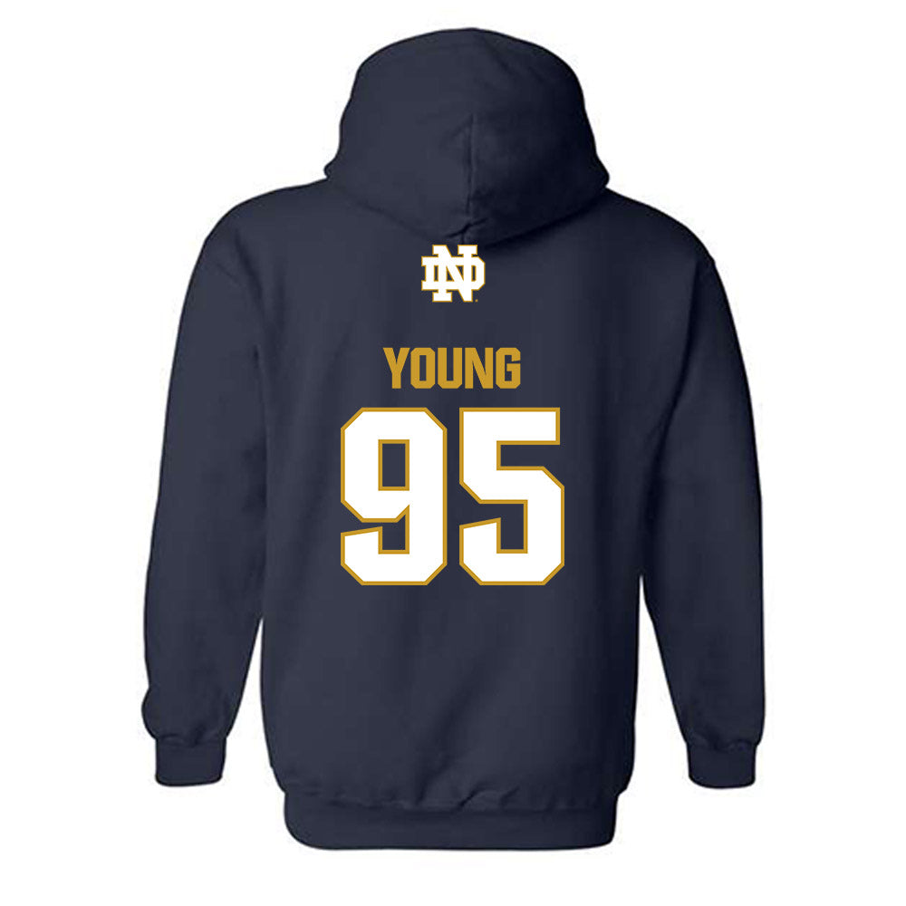 Notre Dame - NCAA Football : Bryce Young - Classic Fashion Shersey Hooded Sweatshirt-1