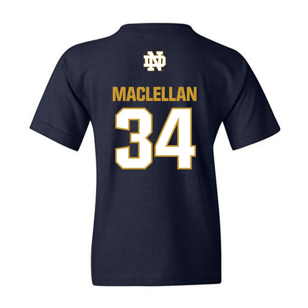 Notre Dame - NCAA Men's Basketball : Matthew MacLellan - Classic Fashion Shersey Youth T-Shirt-1