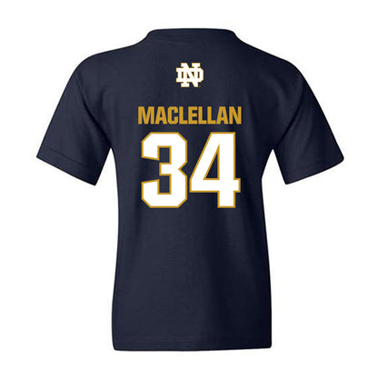 Notre Dame - NCAA Men's Basketball : Matthew MacLellan - Classic Fashion Shersey Youth T-Shirt-1