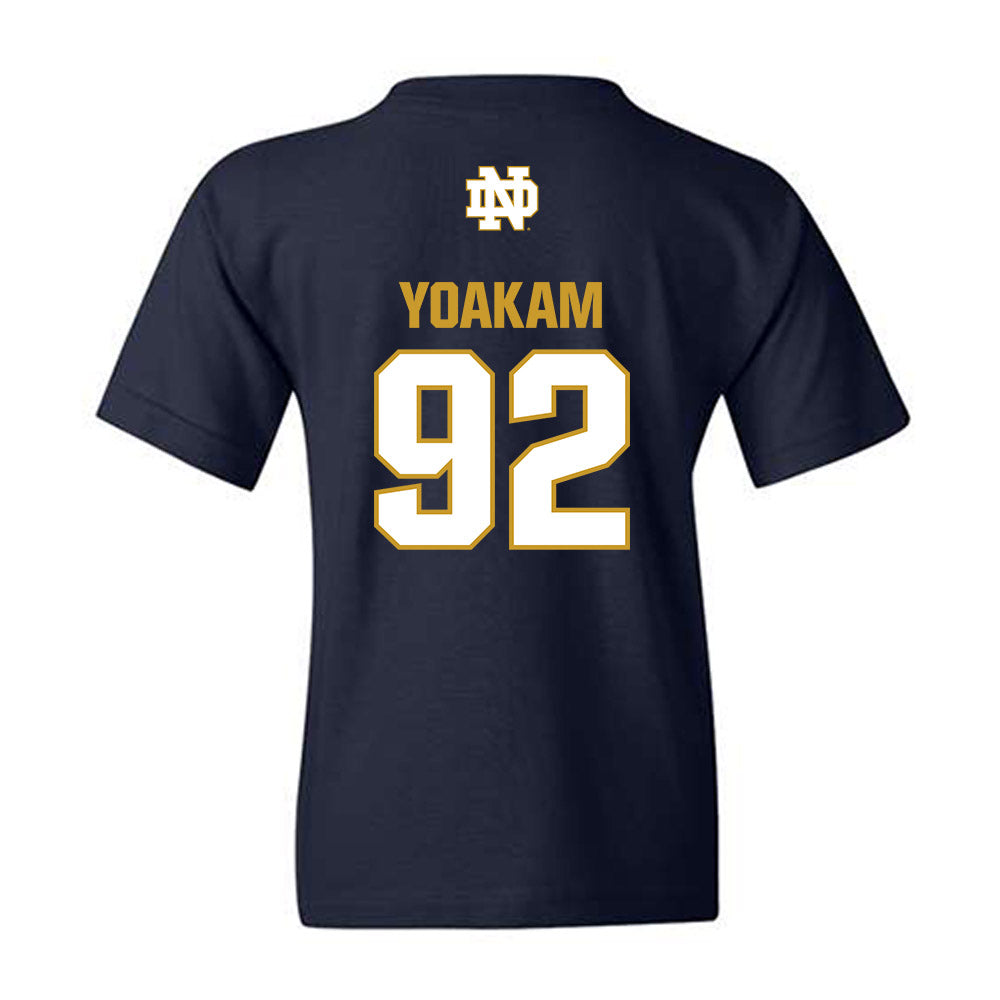 Notre Dame - NCAA Football : Zachary Yoakam - Classic Fashion Shersey Youth T-Shirt-1