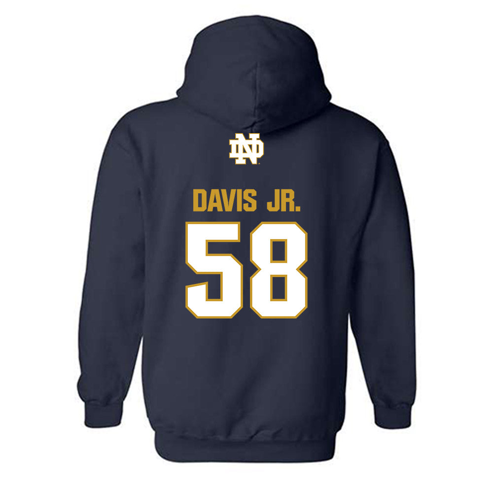 Notre Dame - NCAA Football : Thomas Davis Jr. - Classic Fashion Shersey Hooded Sweatshirt-1