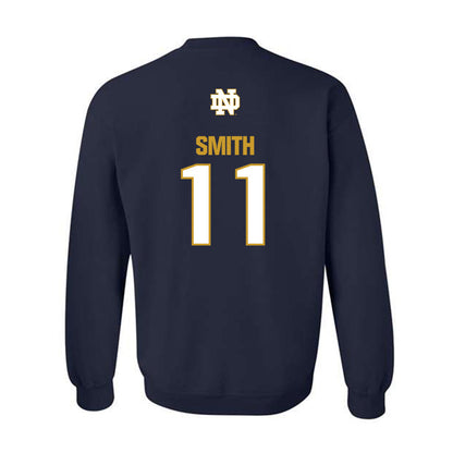 Notre Dame - NCAA Women's Basketball : Jordyn Smith - Classic Fashion Shersey Crewneck Sweatshirt-1