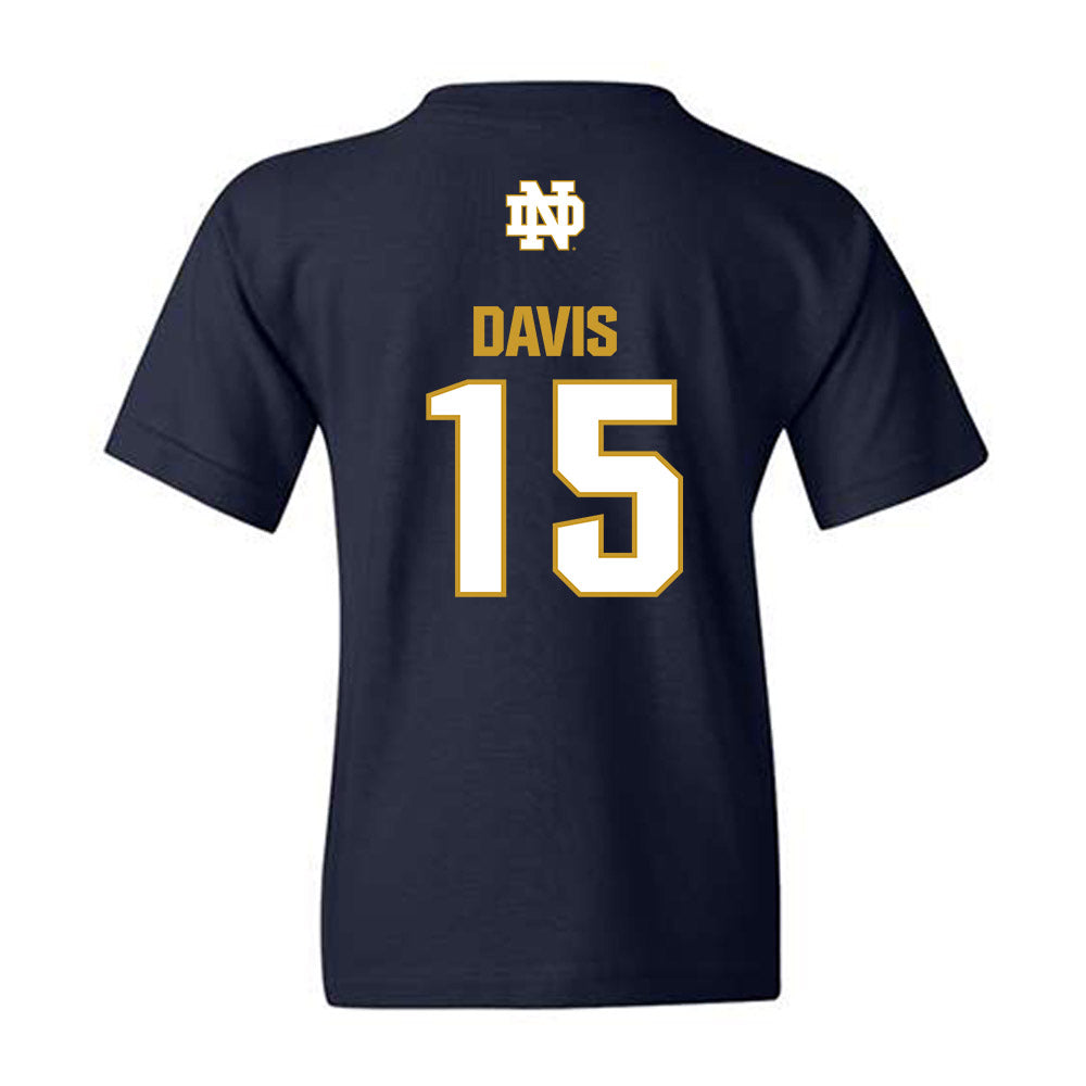 Notre Dame - NCAA Men's Lacrosse : Anderson Davis - Classic Fashion Shersey Youth T-Shirt-1