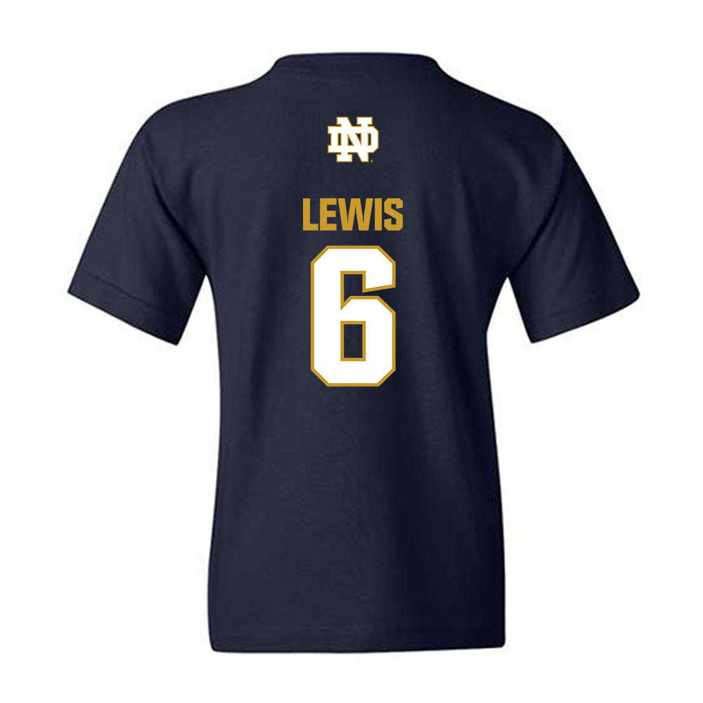 Notre Dame - NCAA Men's Soccer : Wyatt Lewis - Classic Fashion Shersey Youth T-Shirt-1