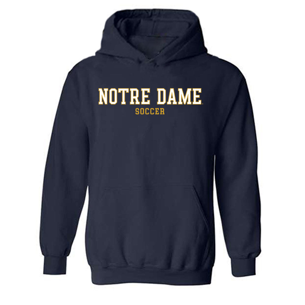 Notre Dame - NCAA Men's Soccer : Vlad Walent - Classic Fashion Shersey Hooded Sweatshirt-0