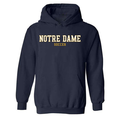 Notre Dame - NCAA Men's Soccer : Vlad Walent - Classic Fashion Shersey Hooded Sweatshirt-0