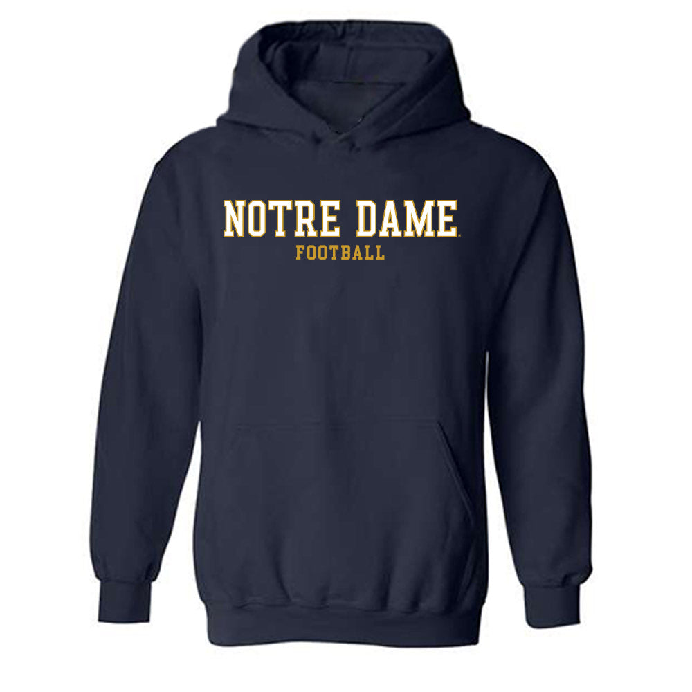 Notre Dame - NCAA Football : Tyler Merrill - Classic Fashion Shersey Hooded Sweatshirt-0