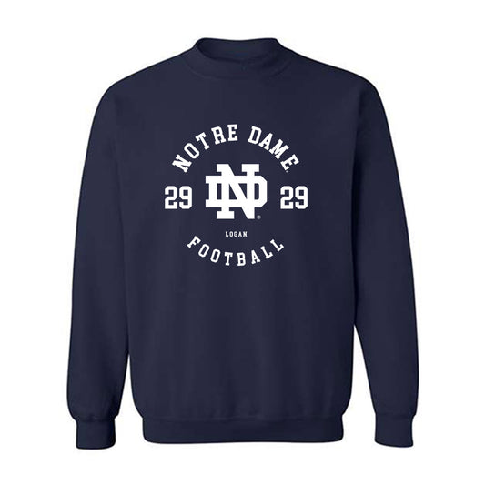 Notre Dame - NCAA Football : Brandon Logan - Classic Fashion Shersey Crewneck Sweatshirt-0