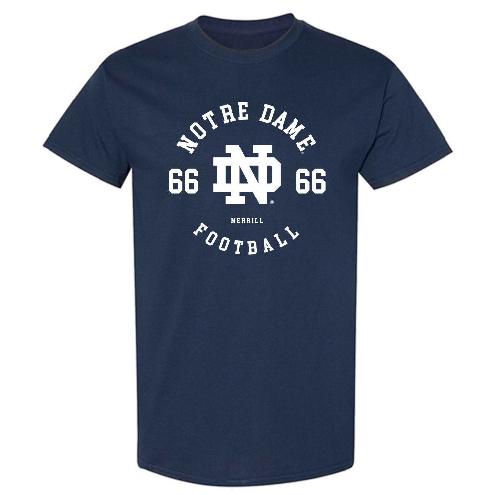 Notre Dame - NCAA Football : Tyler Merrill - Classic Fashion Shersey T-Shirt-0