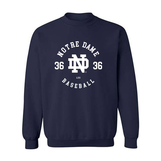 Notre Dame - NCAA Baseball : Oisin Lee - Classic Fashion Shersey Crewneck Sweatshirt