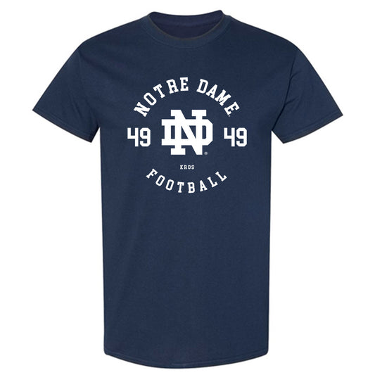 Notre Dame - NCAA Football : Andrew Kros - Classic Fashion Shersey T-Shirt-0