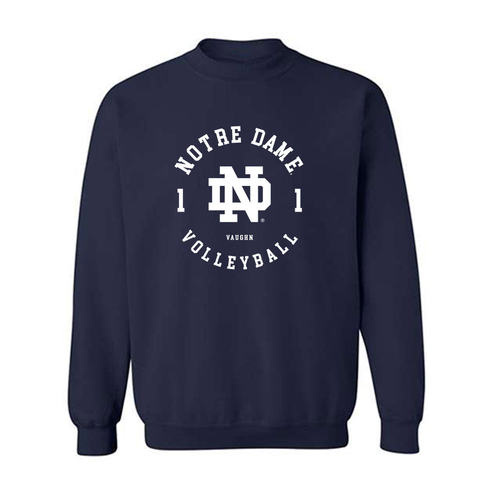 Notre Dame - NCAA Women's Volleyball : Hailie Vaughn - Classic Fashion Shersey Crewneck Sweatshirt-0