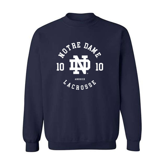 Notre Dame - NCAA Men's Lacrosse : Will Angrick - Classic Fashion Shersey Crewneck Sweatshirt-0