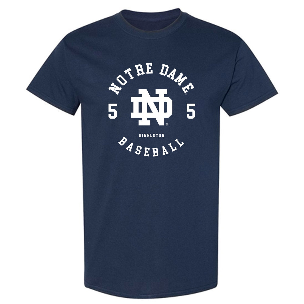 Notre Dame - NCAA Baseball : Dylan Singleton - Classic Fashion Shersey T-Shirt-0