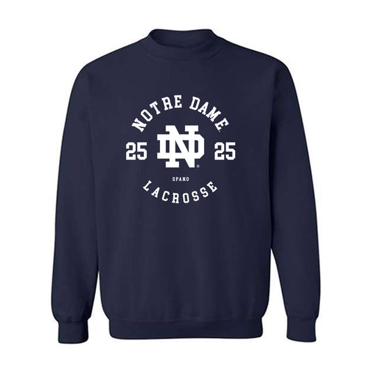 Notre Dame - NCAA Men's Lacrosse : Tyler Spano - Classic Fashion Shersey Crewneck Sweatshirt-0