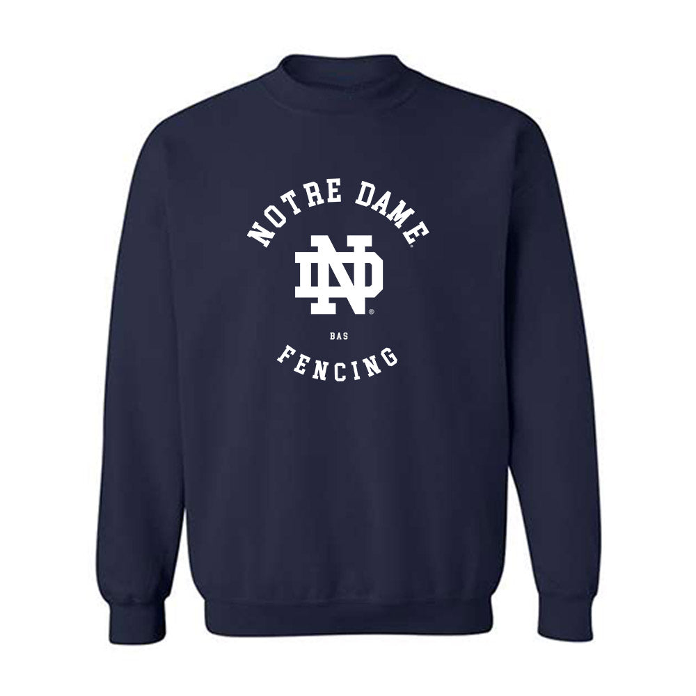 Notre Dame - NCAA Men's Fencing : Liam Bas - Classic Fashion Shersey Crewneck Sweatshirt-0