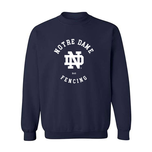 Notre Dame - NCAA Men's Fencing : Liam Bas - Classic Fashion Shersey Crewneck Sweatshirt-0
