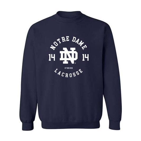 Notre Dame - NCAA Women's Lacrosse : Franny O'Brien - Classic Fashion Shersey Crewneck Sweatshirt-0