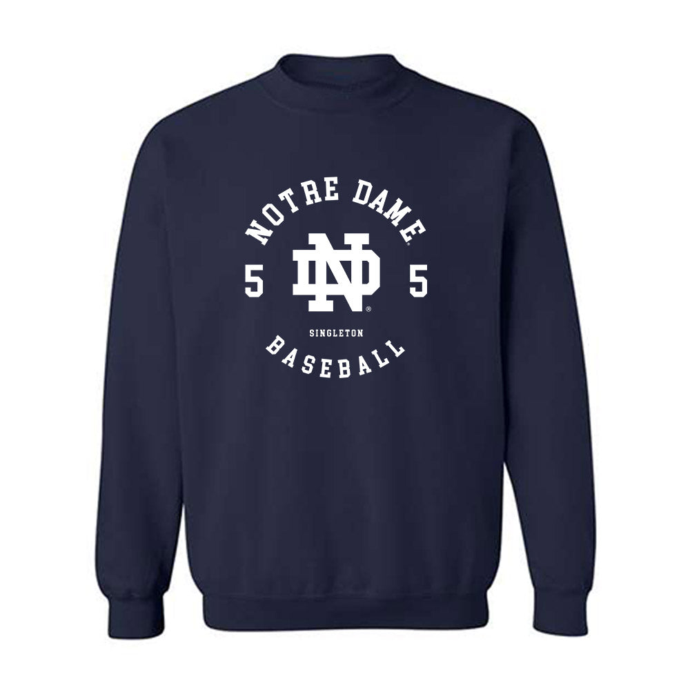 Notre Dame - NCAA Baseball : Dylan Singleton - Classic Fashion Shersey Crewneck Sweatshirt-0