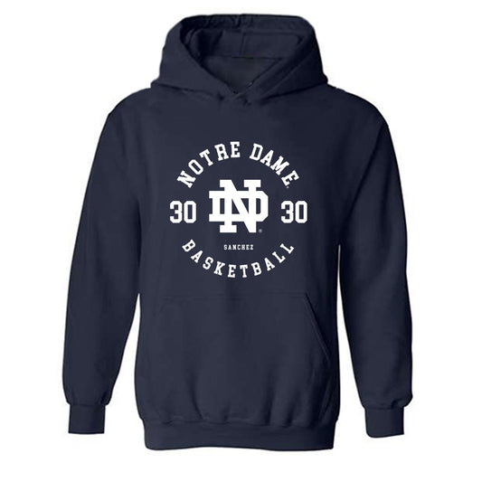 Notre Dame - NCAA Women's Basketball : Gisela Sanchez - Classic Fashion Shersey Hooded Sweatshirt-0