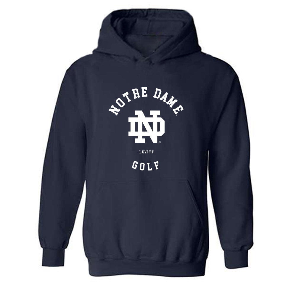 Notre Dame - NCAA Women's Golf : Jordan Levitt - Classic Fashion Shersey Hooded Sweatshirt-0