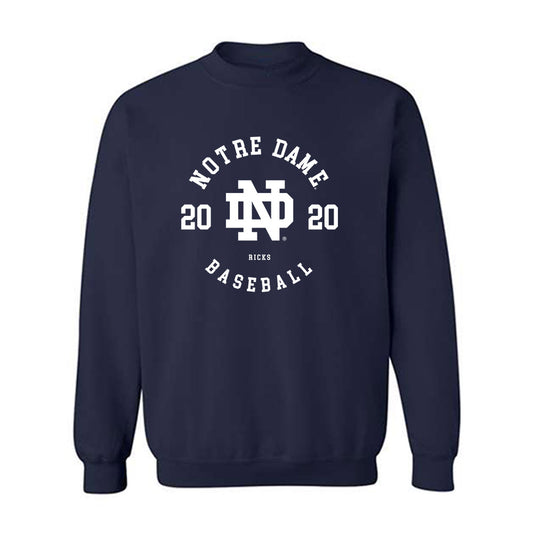 Notre Dame - NCAA Baseball : Caleb Ricks - Classic Fashion Shersey Crewneck Sweatshirt-0
